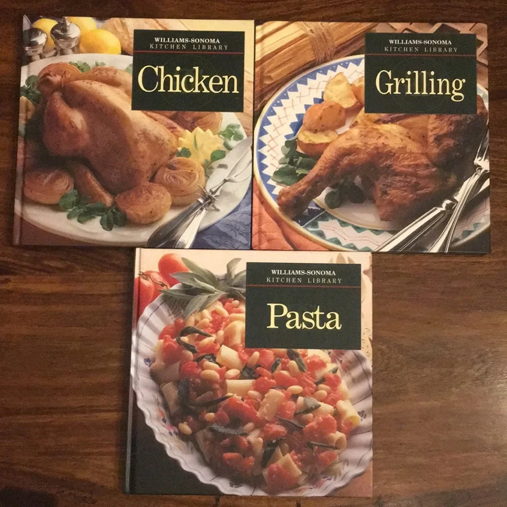 Williams Sonoma Kitchen Library Cookbook Trio Set of 3 - Beef Potatoes Fish